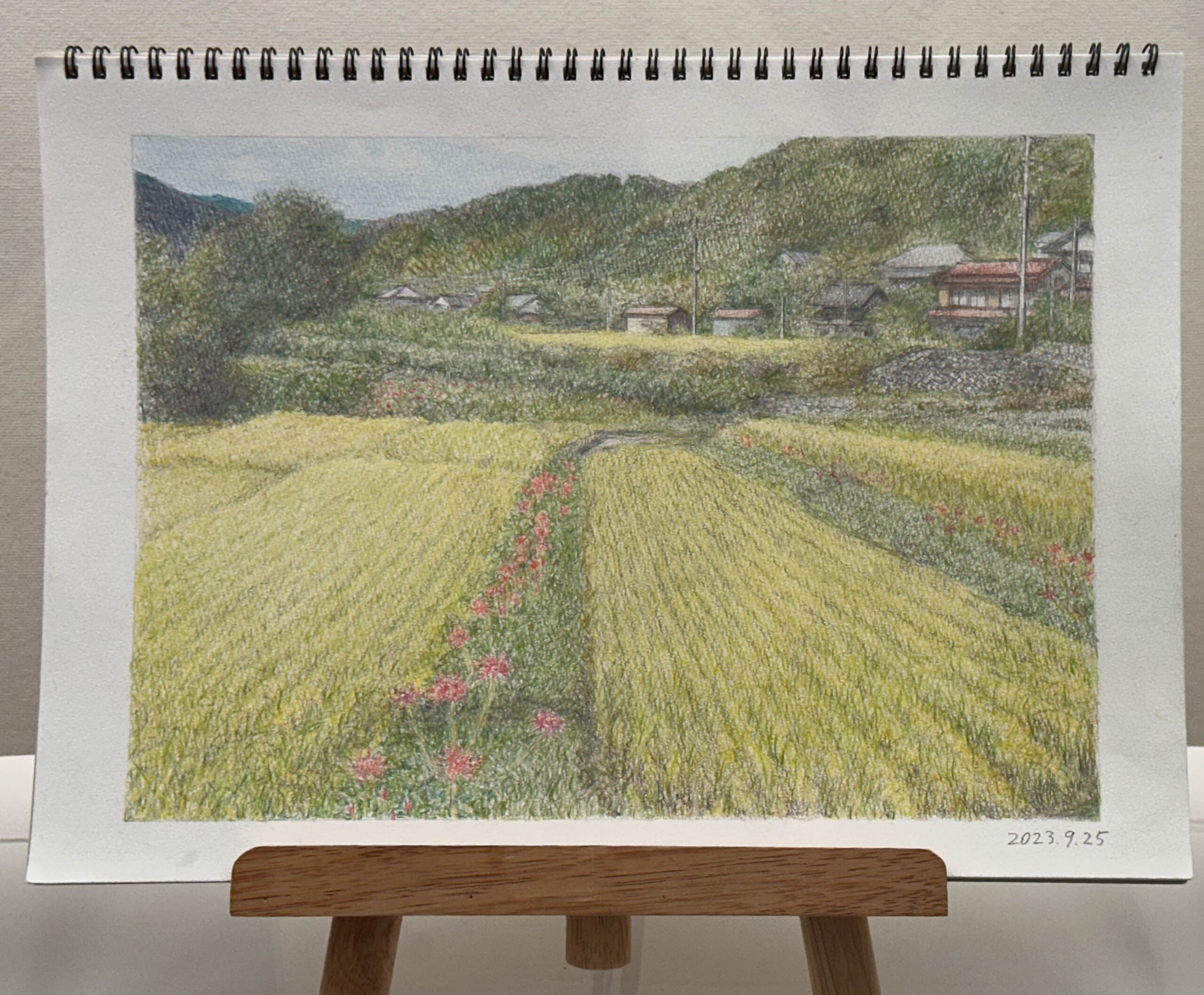 花のある風景（稲田の彼岸花）